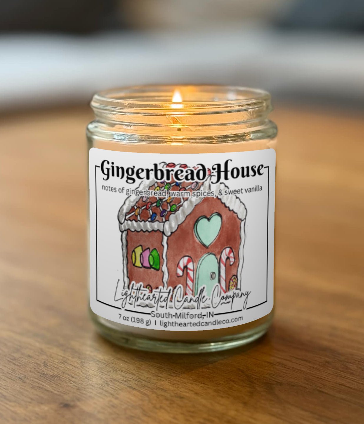Gingerbread House Candle