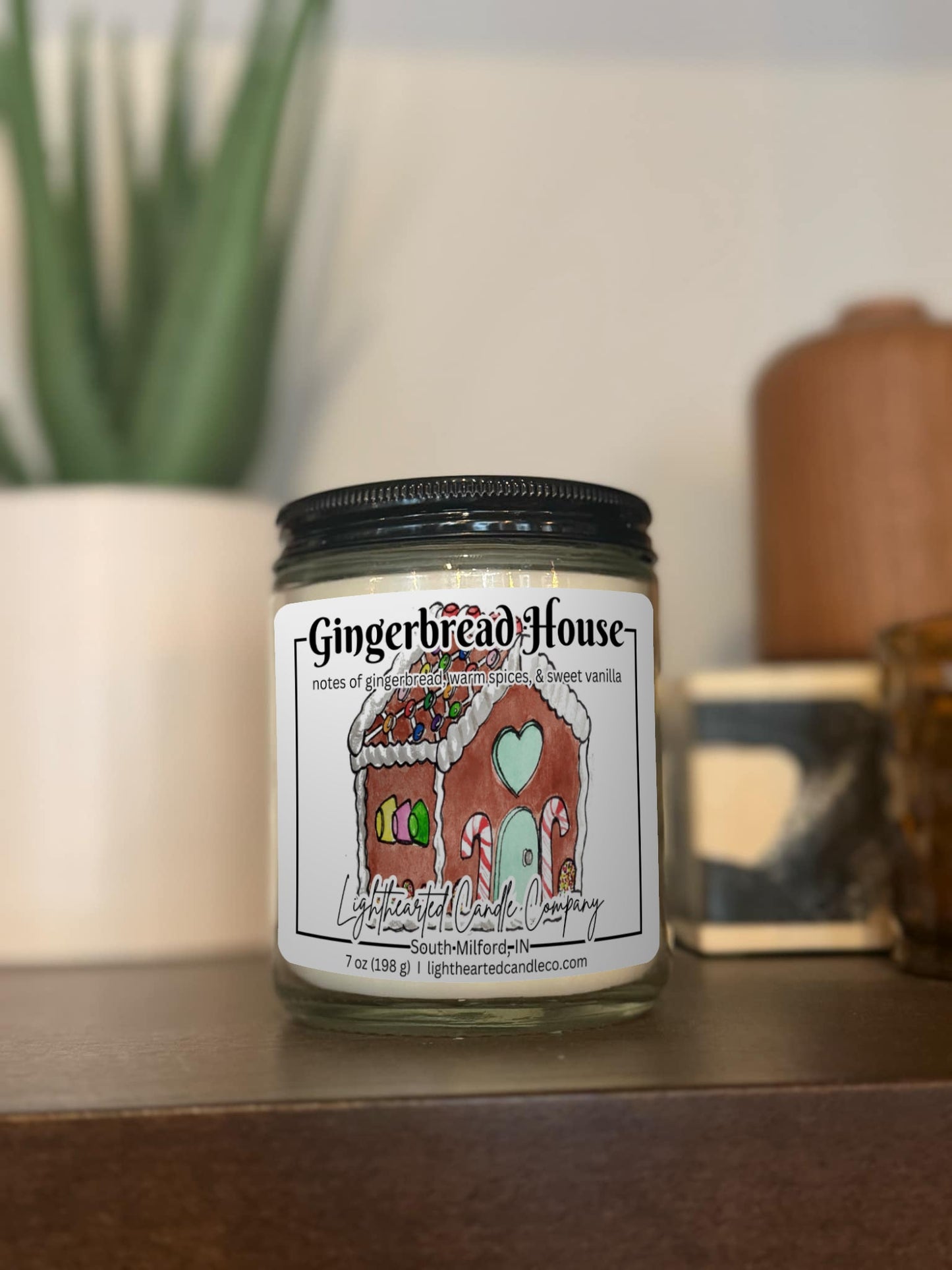 Gingerbread House Candle