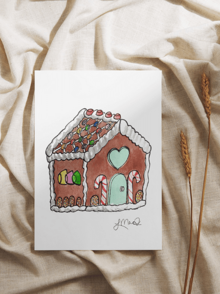 Gingerbread House Greeting Card