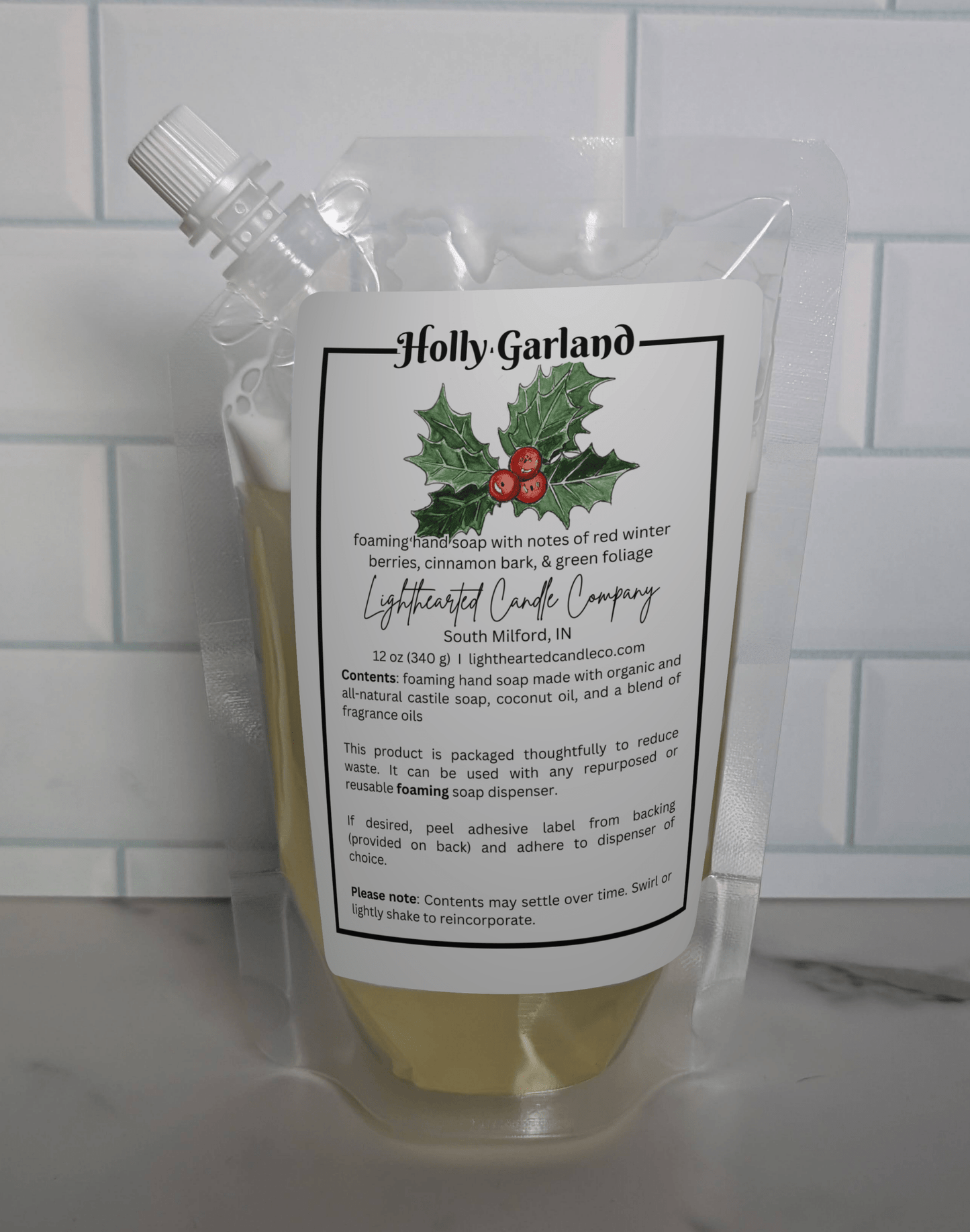 Holly Garland Soap (Refill)