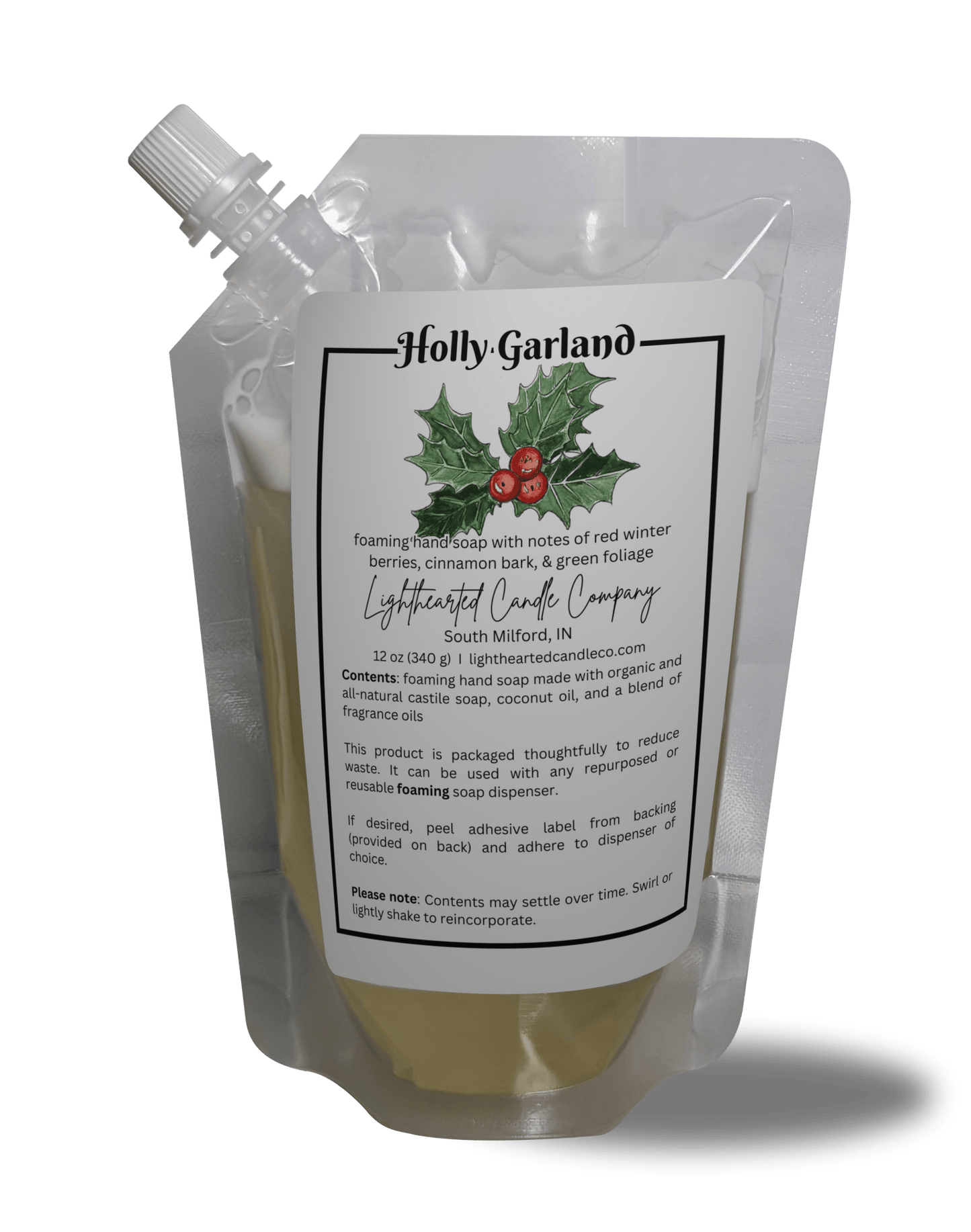 Holly Garland Soap (Refill)