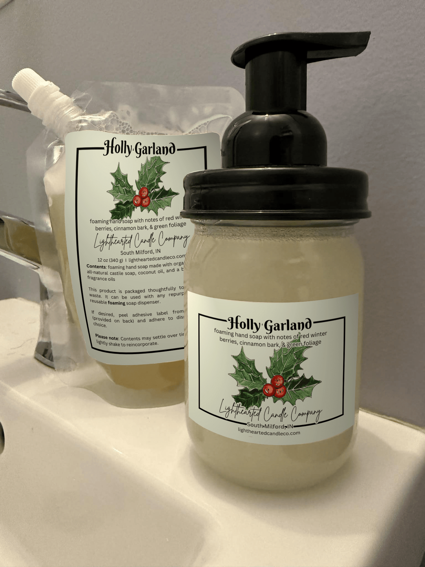 Holly Garland Soap (Refill)