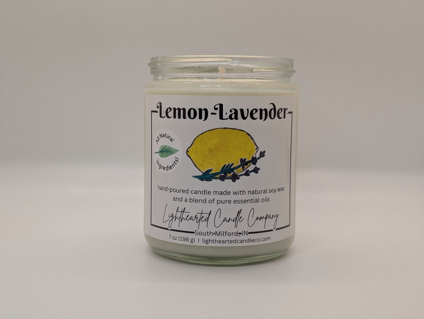 Lemon Lavender Essential Oil Candle