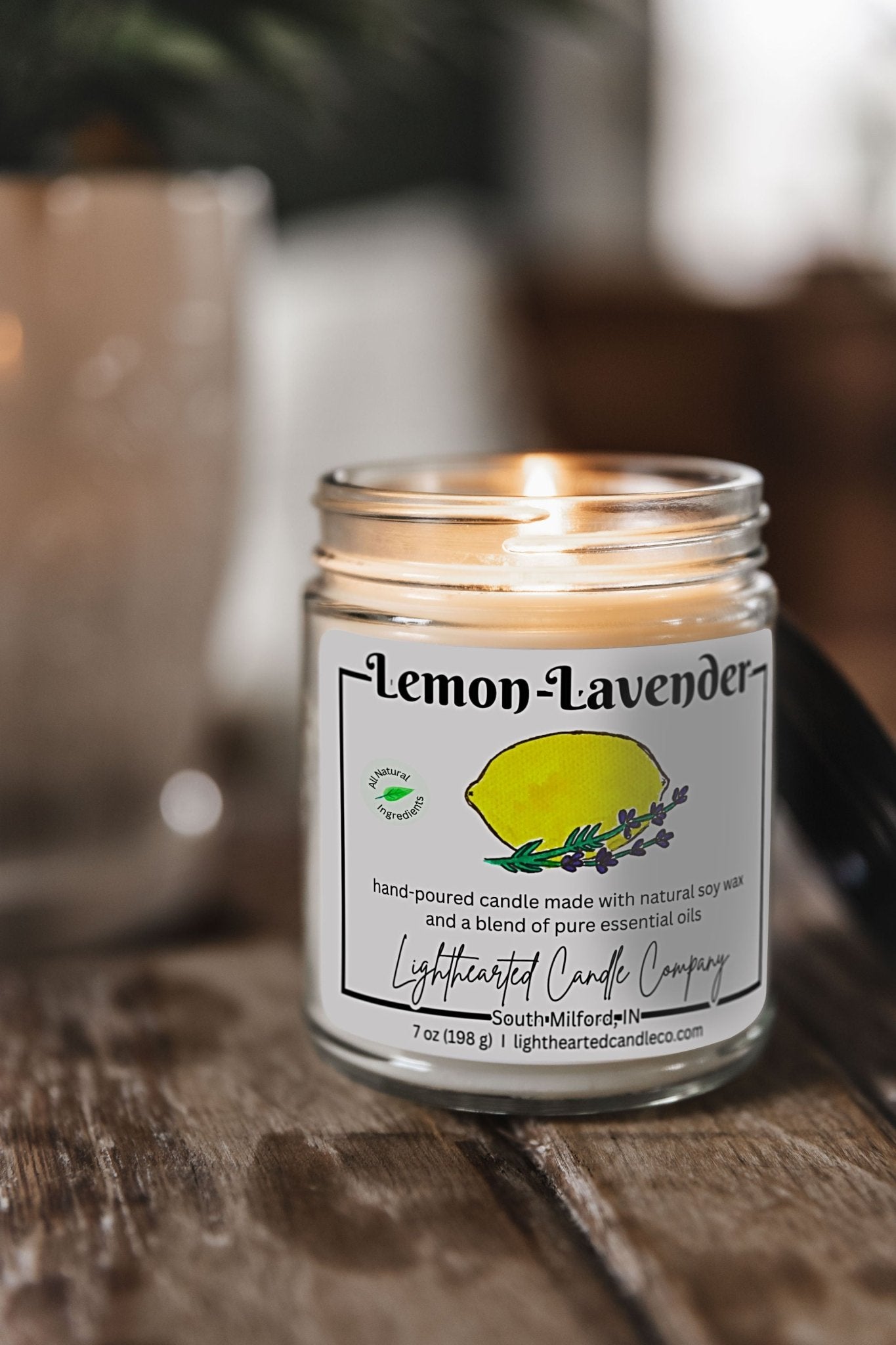 Lemon Lavender Essential Oil Candle