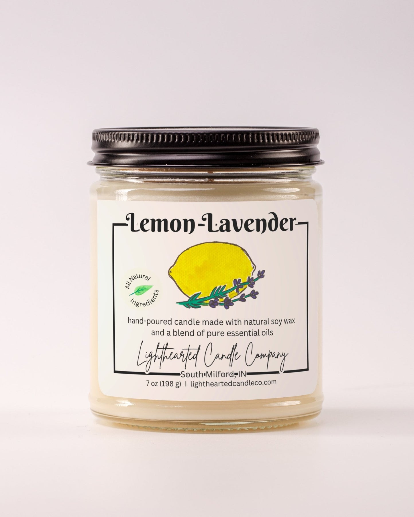 Lemon Lavender Essential Oil Candle
