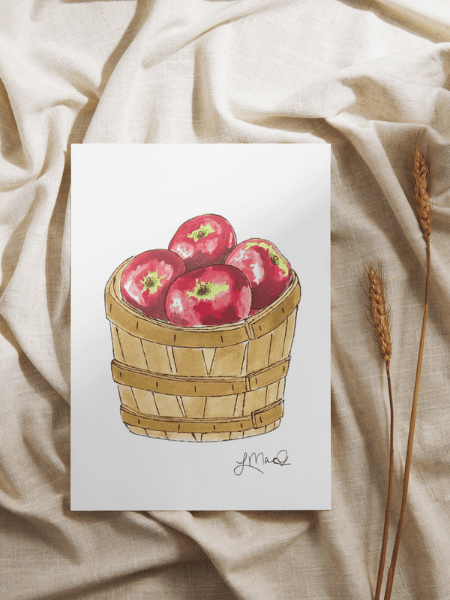 MacIntosh Apple Greeting Card