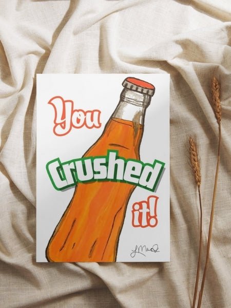 Orange Soda Greeting Card