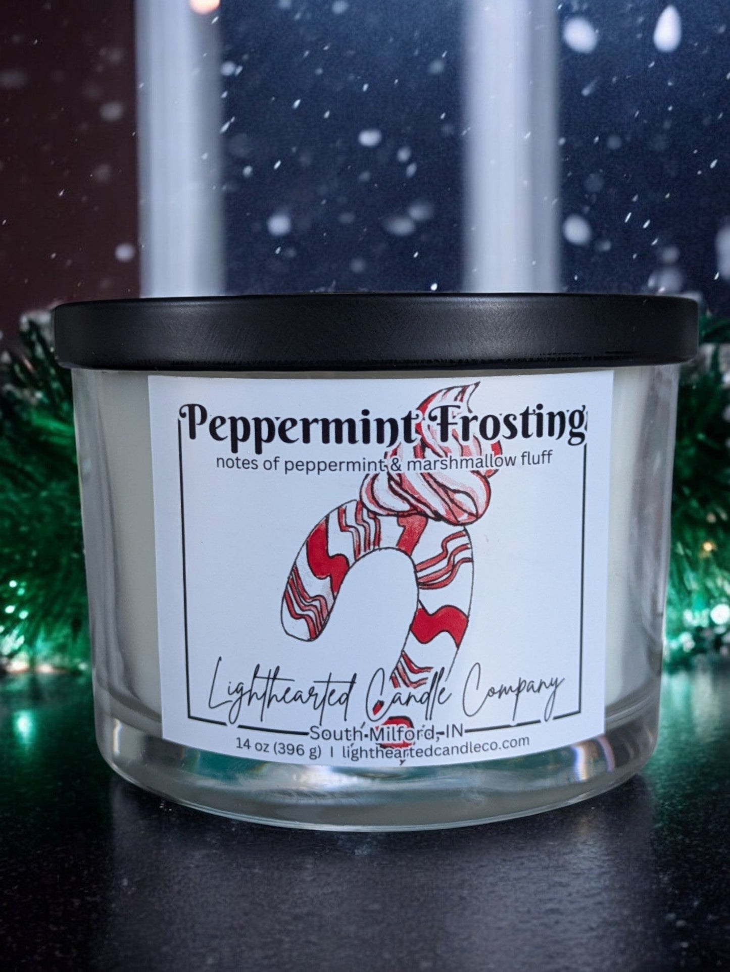 Peppermint Frosting Candle