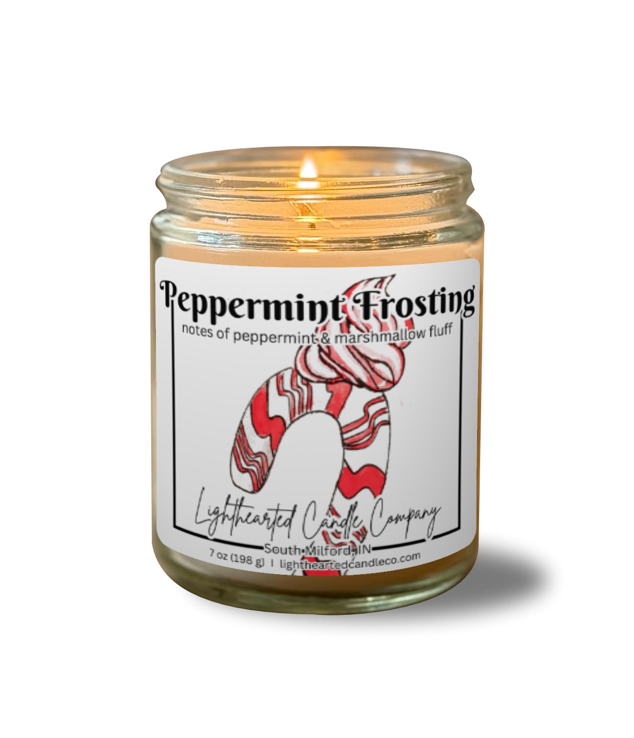 Peppermint Frosting Candle