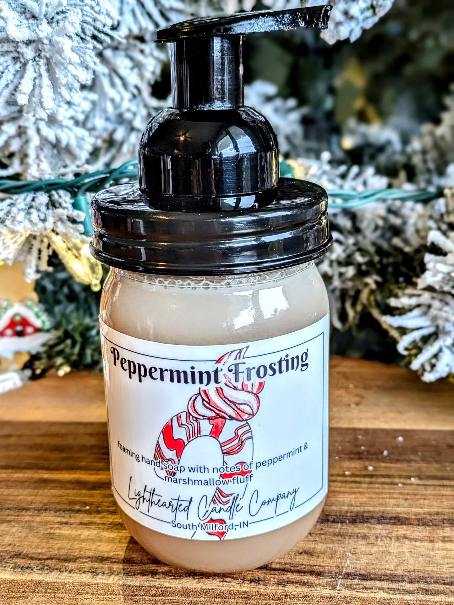 Peppermint Frosting Soap- Jarred