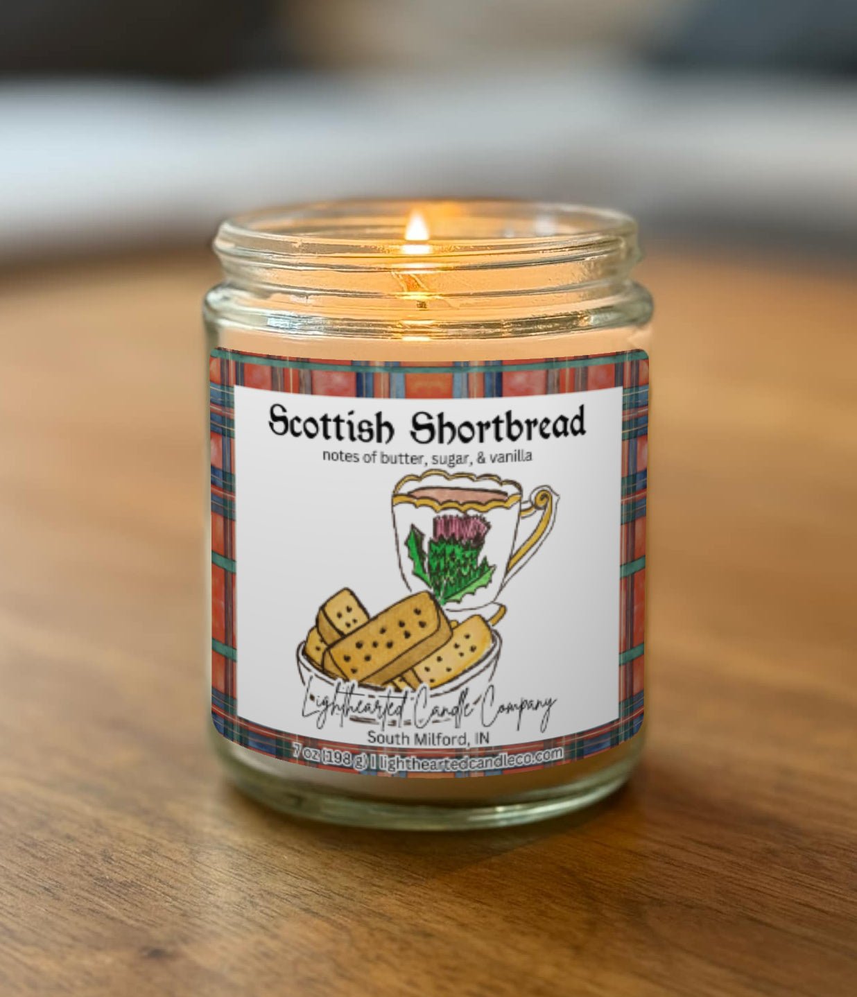 Scottish Shortbread Candle