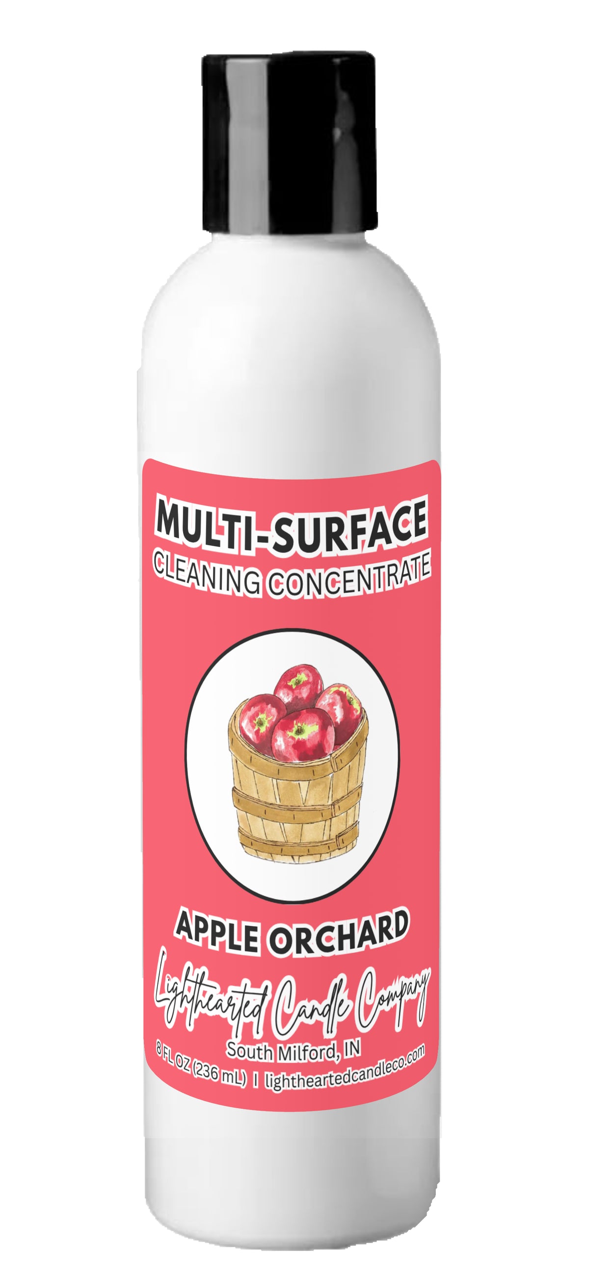 Apple Orchard multi-surface cleaning concentrate refill bottle on a white background