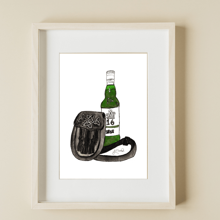 Sporran & Scotch Art Print