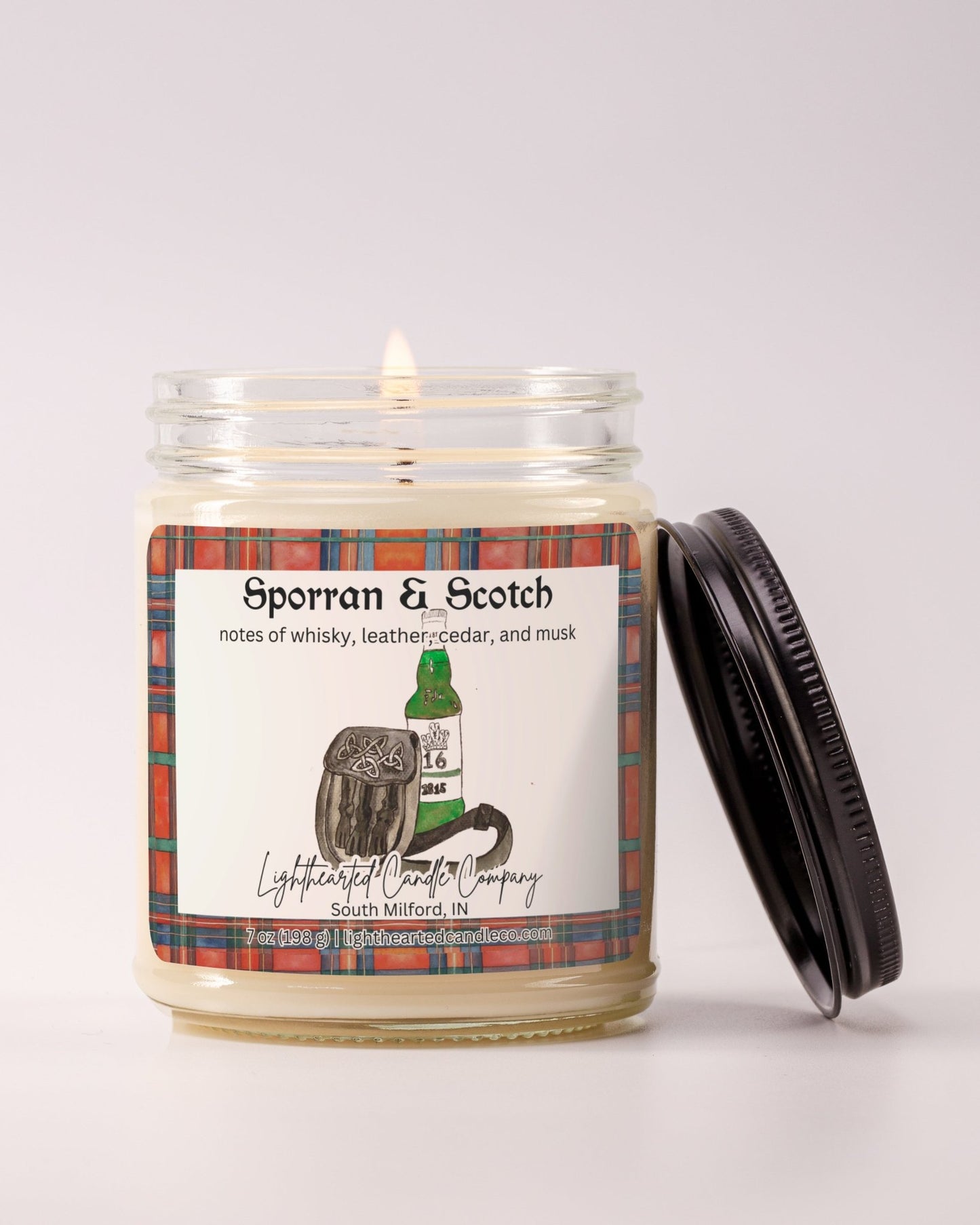 Sporran & Scotch Candle