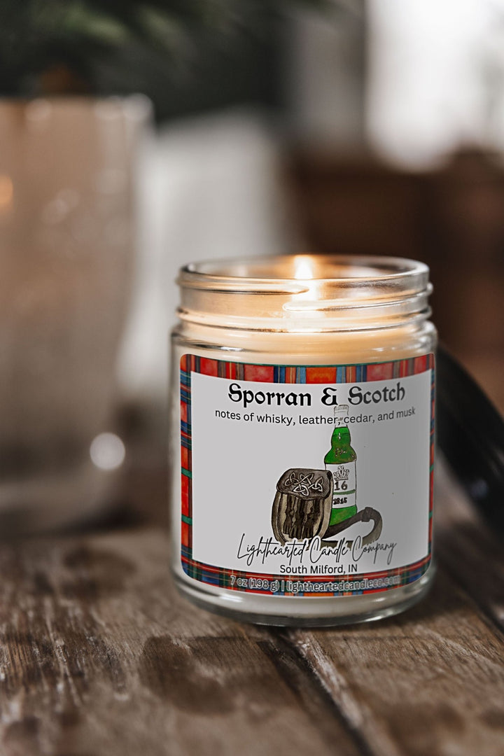 Sporran & Scotch Candle