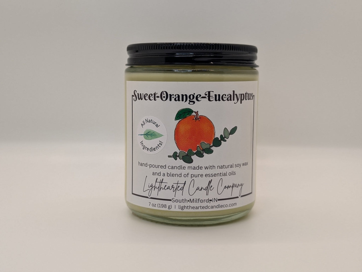 Sweet Orange Eucalyptus Essential Oil Candle