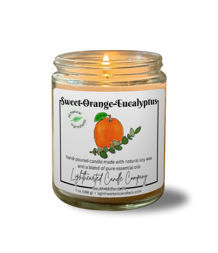 Sweet Orange Eucalyptus Essential Oil Candle