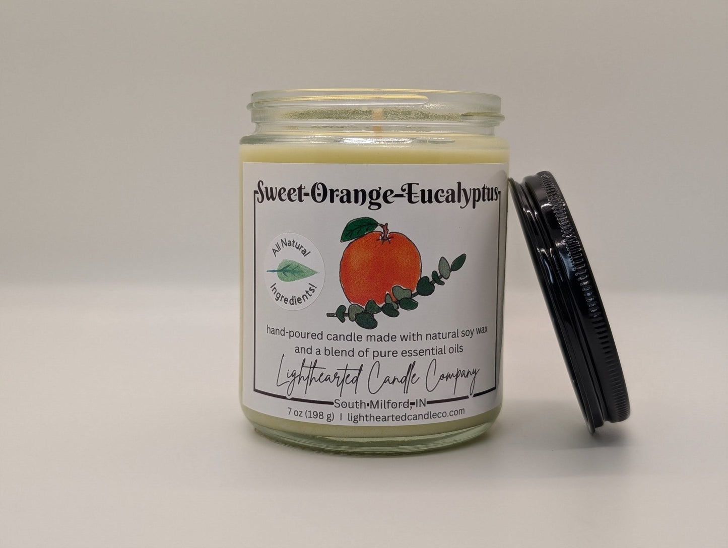 Sweet Orange Eucalyptus Essential Oil Candle