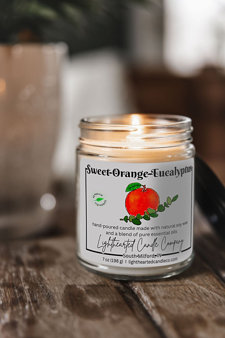 Sweet Orange Eucalyptus Essential Oil Candle
