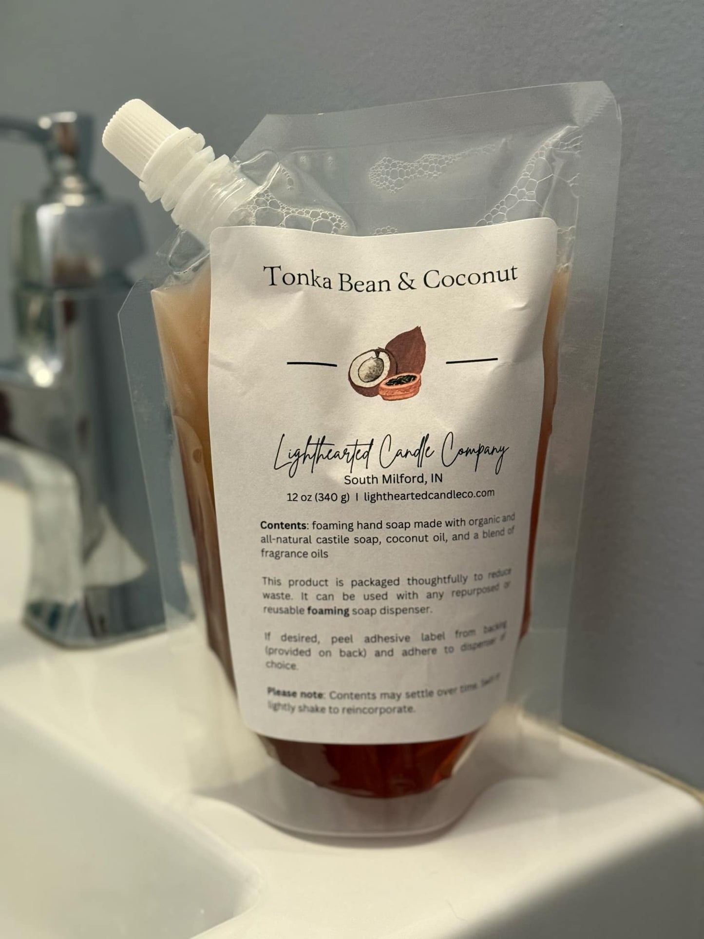 Tonka Bean & Coconut Foaming Soap