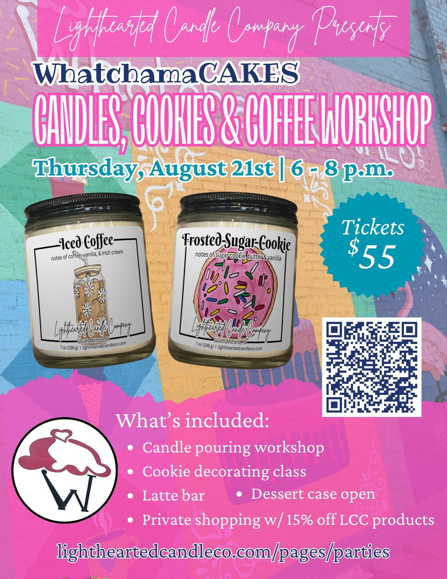 WhatchamaCAKES Candles, Cookies, & Coffee Workshop