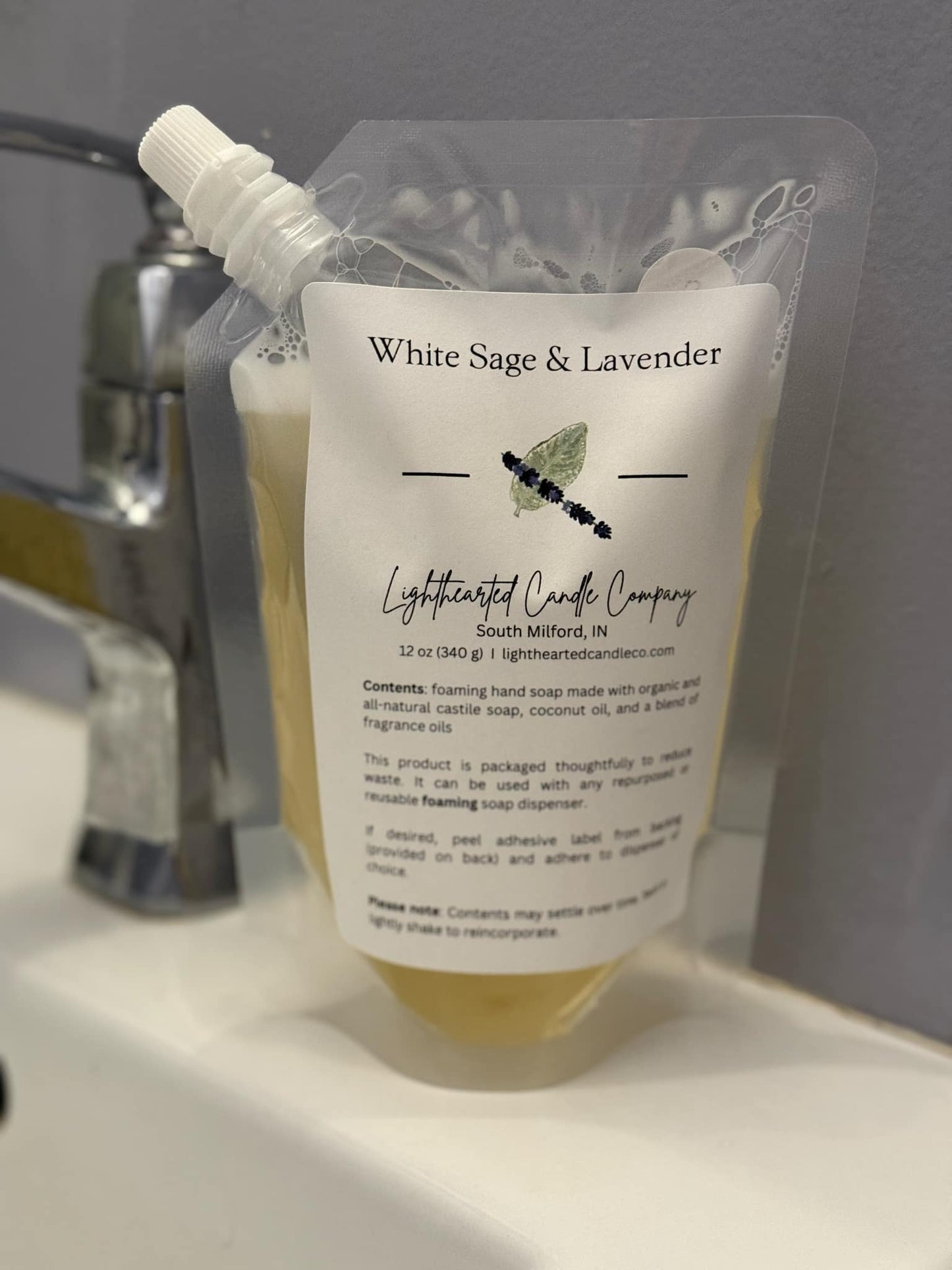 White Sage & Lavender Foaming Soap