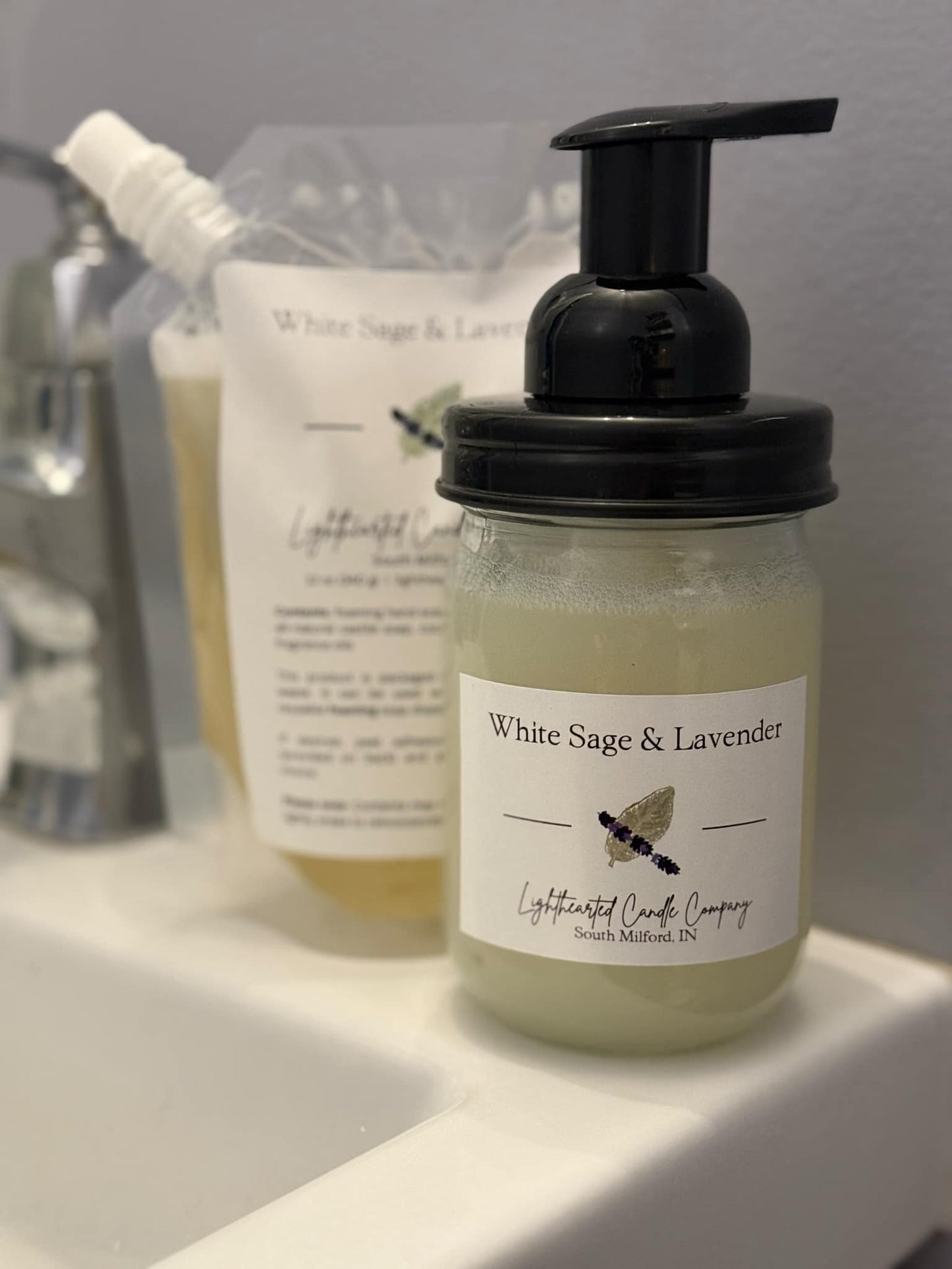 White Sage & Lavender Foaming Soap